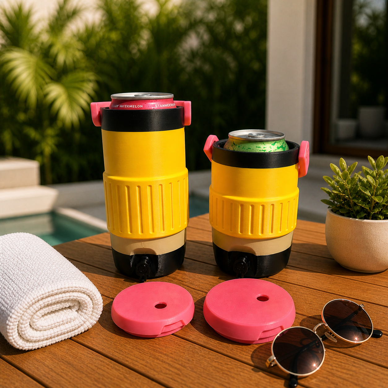 Pencil can cooler(straw not included)