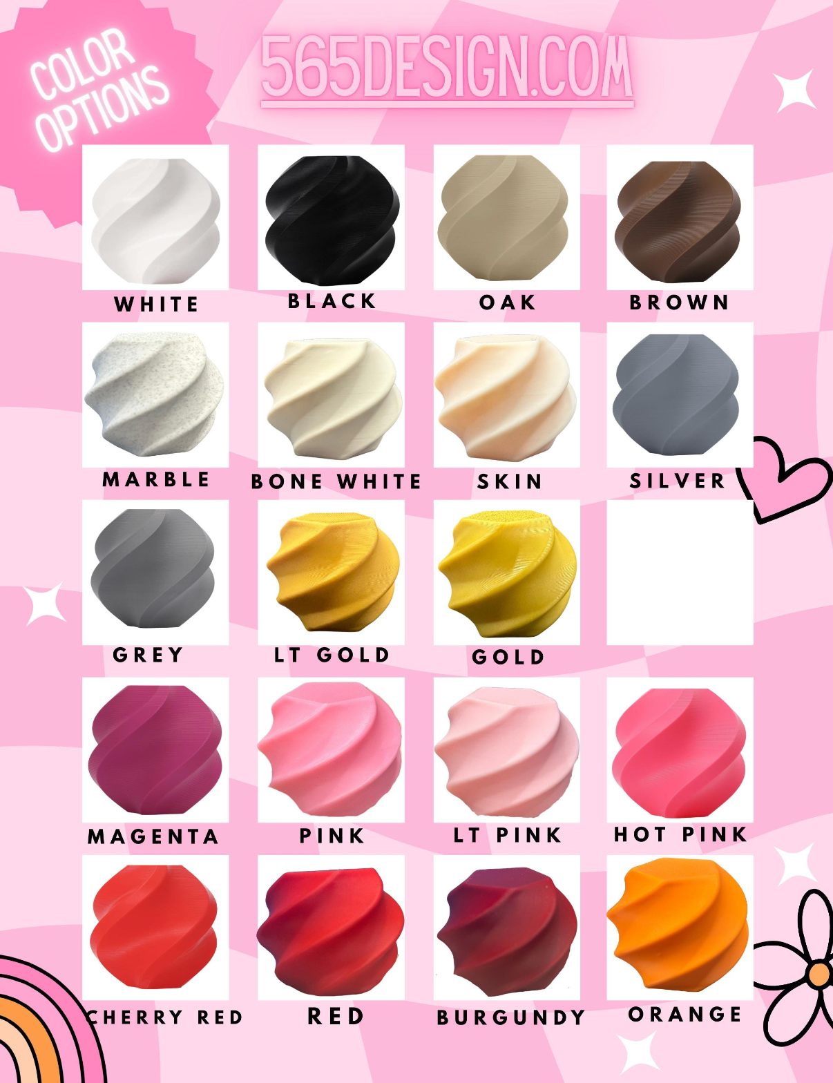 colors options