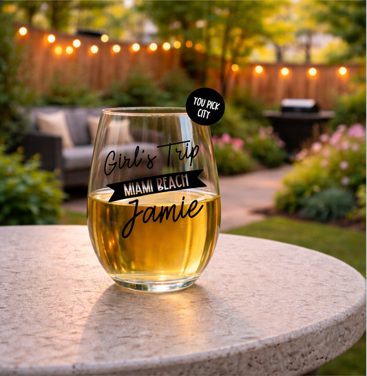 Girls Trip with name and city