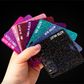 Glitter pink, purple, red, teal blue