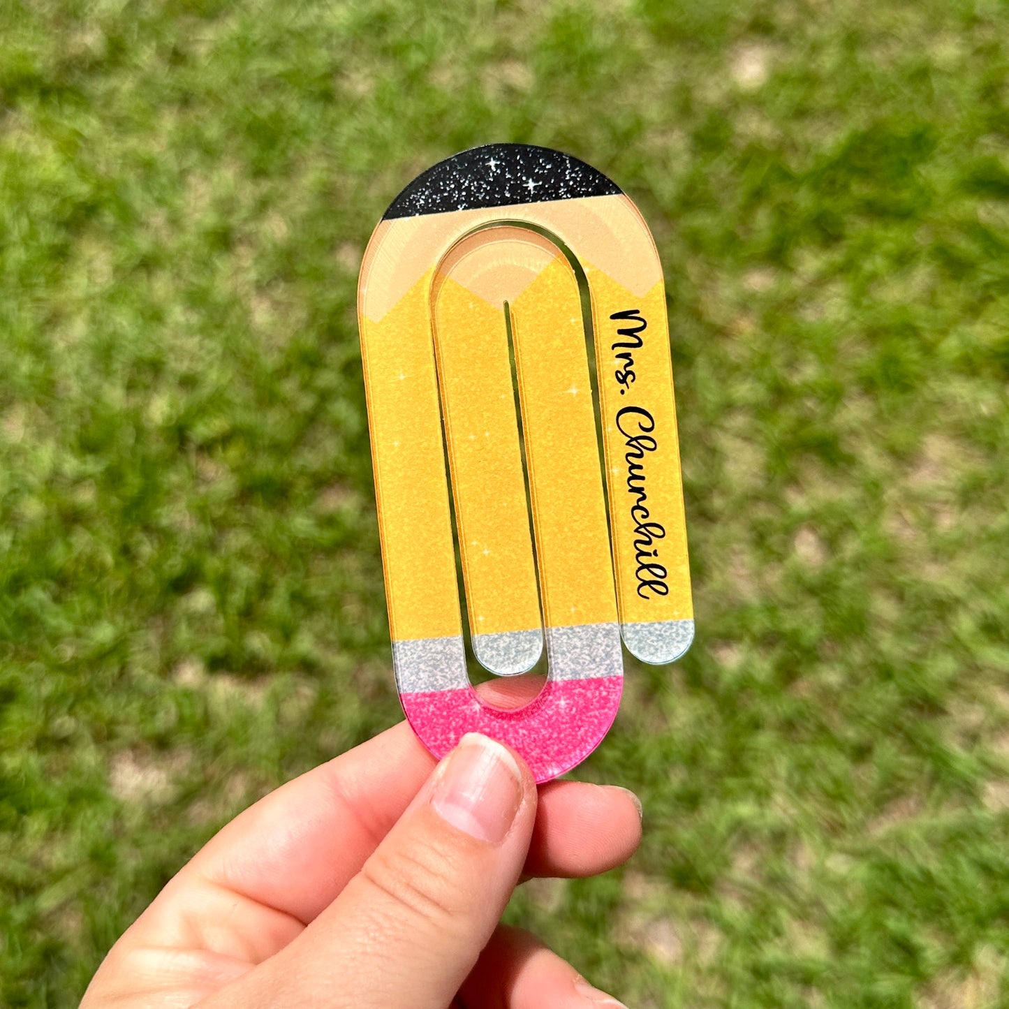 personalized teacher paper clip