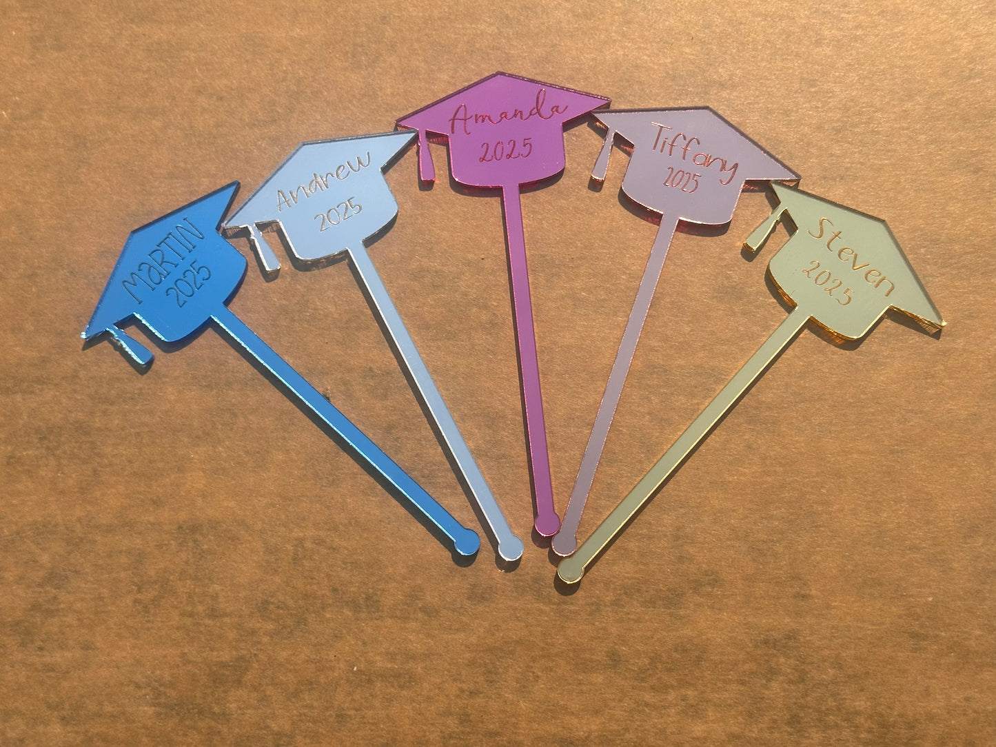 Personalized Graduation Drink Stirrer