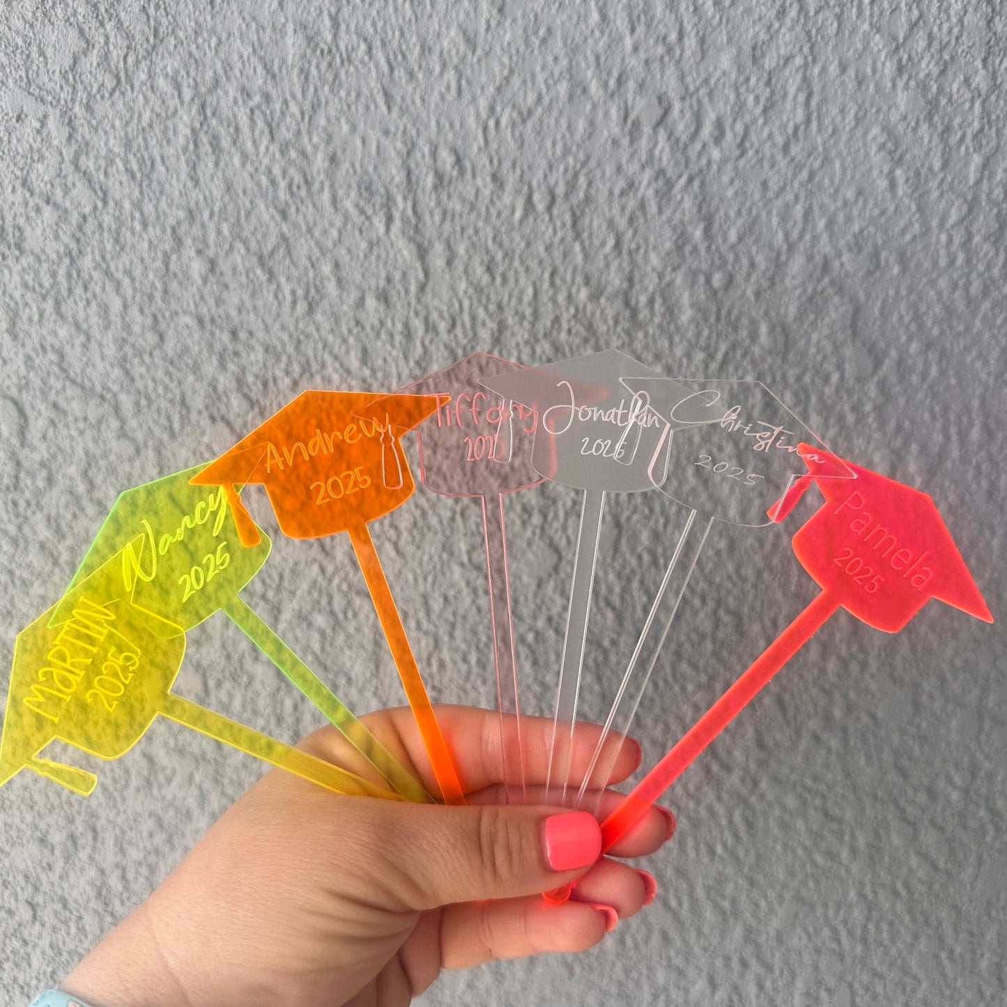 Personalized Graduation Drink Stirrer