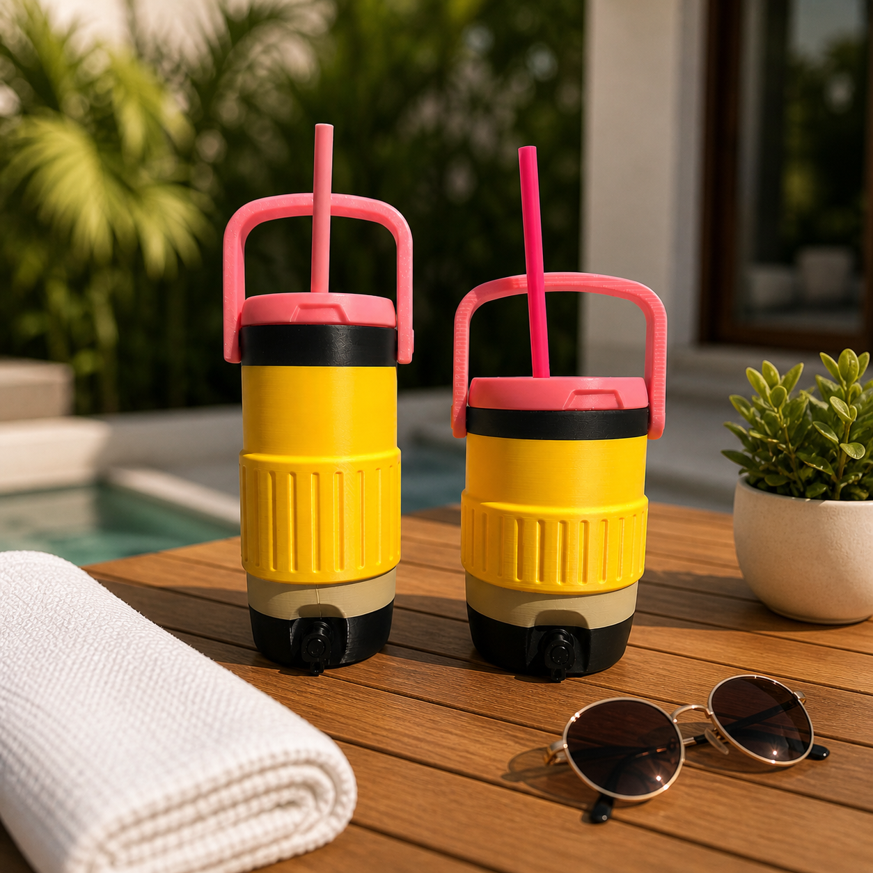 Pencil can cooler(straw not included)