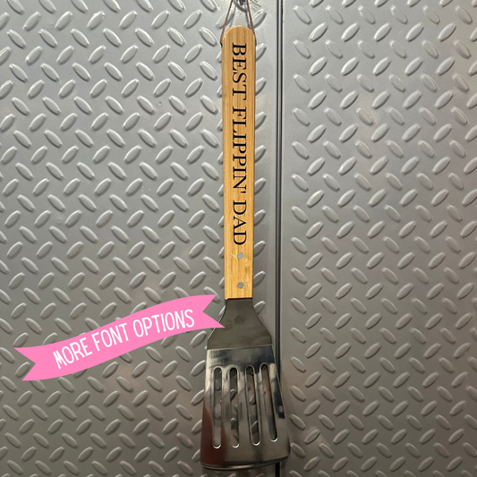 Best Flippin' Dad Engraved Grill Spatula