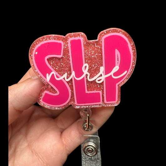 SLP Nurse Badge Reel