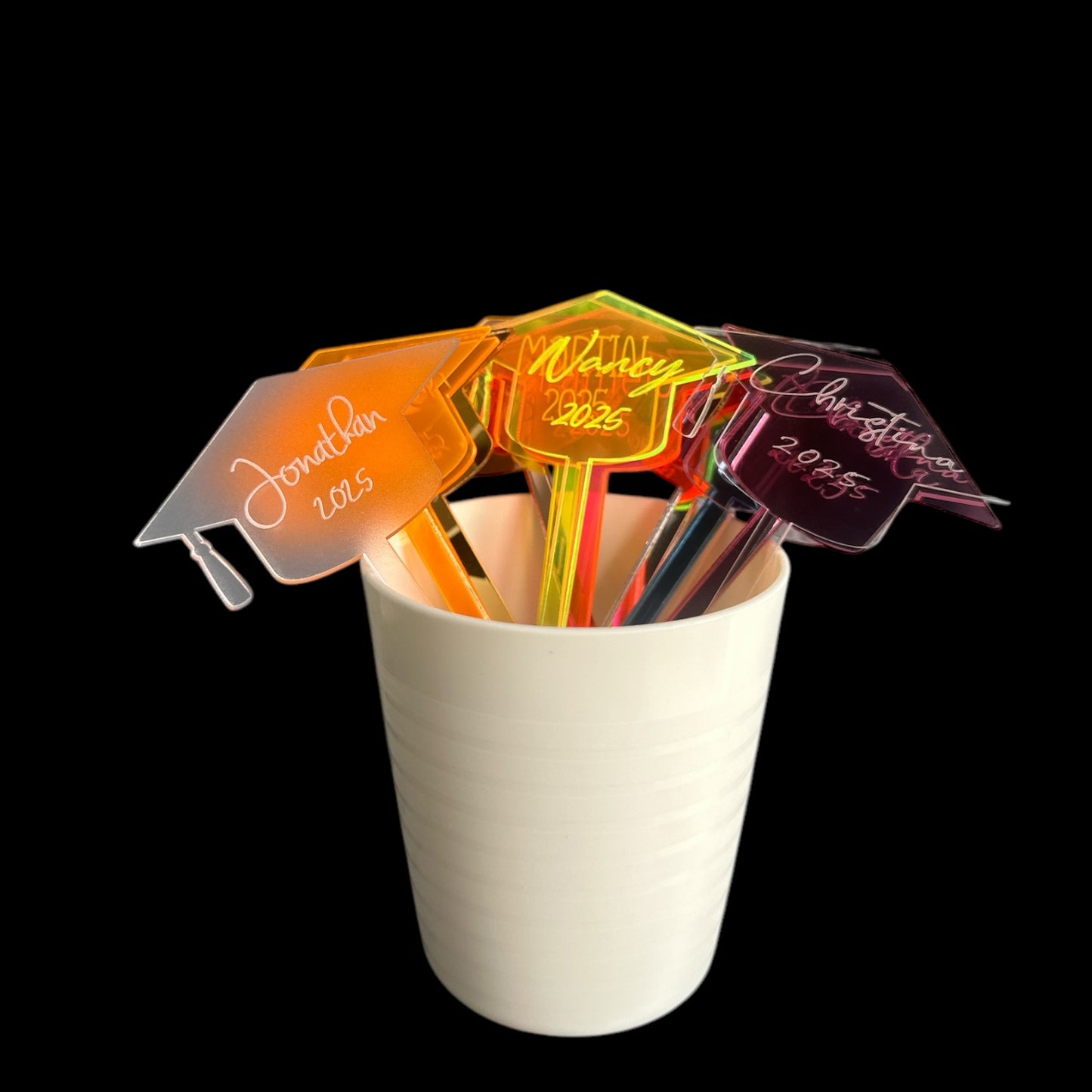 Personalized Graduation Drink Stirrer