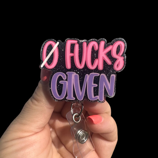 Zero Fucks Given Badge Reel