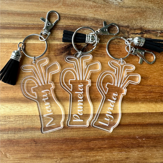 Women's Golf Keychain