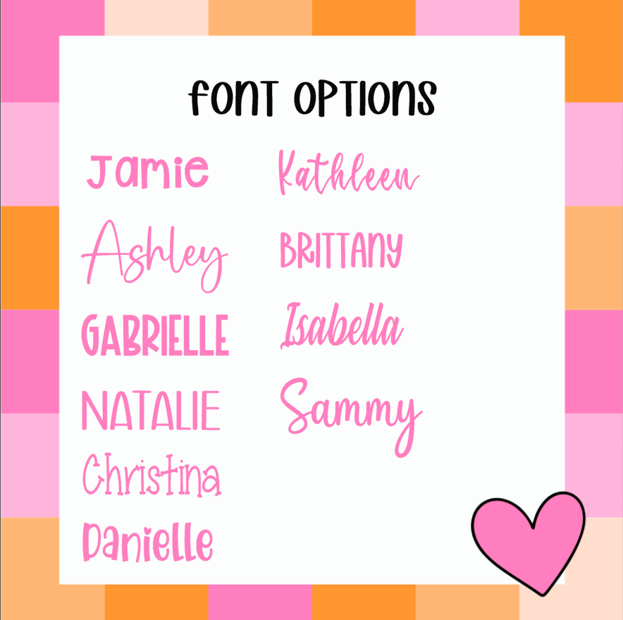 font options for glass